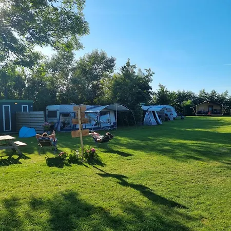 De Tulpenweide Lege Kampeerplaats, Lege Plaats Op Het Gras Zonder Bed Breezand